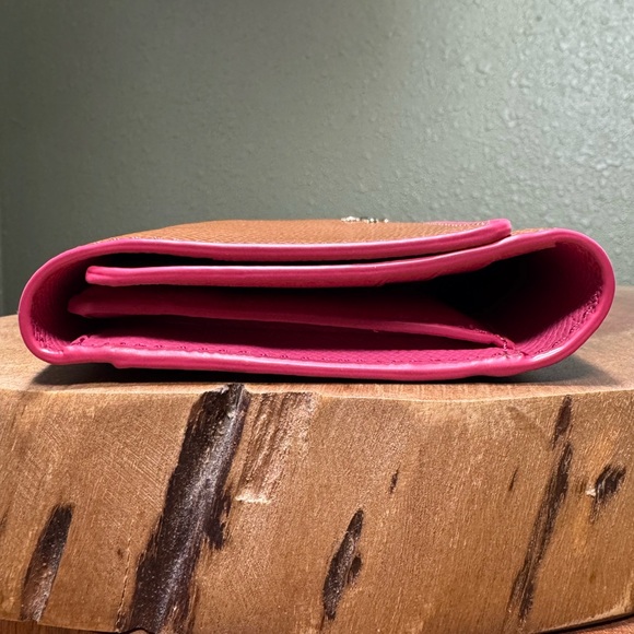 NEW COACH TRIFOLD WALLET IN EDGE PAINT CROSSGRAIN LEATHER WITH CARD/ID INSERT - Picture 4 of 13